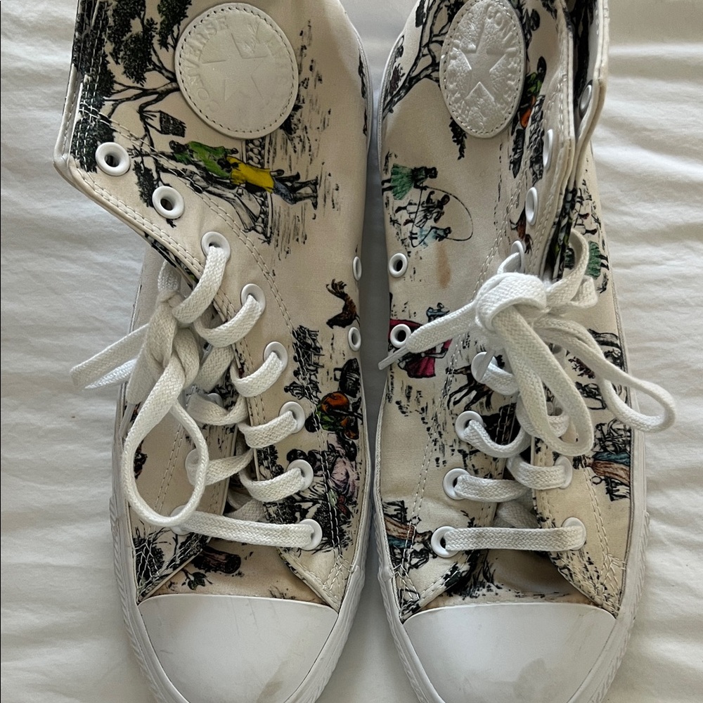 Converse x Sheila Bridges Harlem Toile high tops  - Cream - Picture 4 of 10
